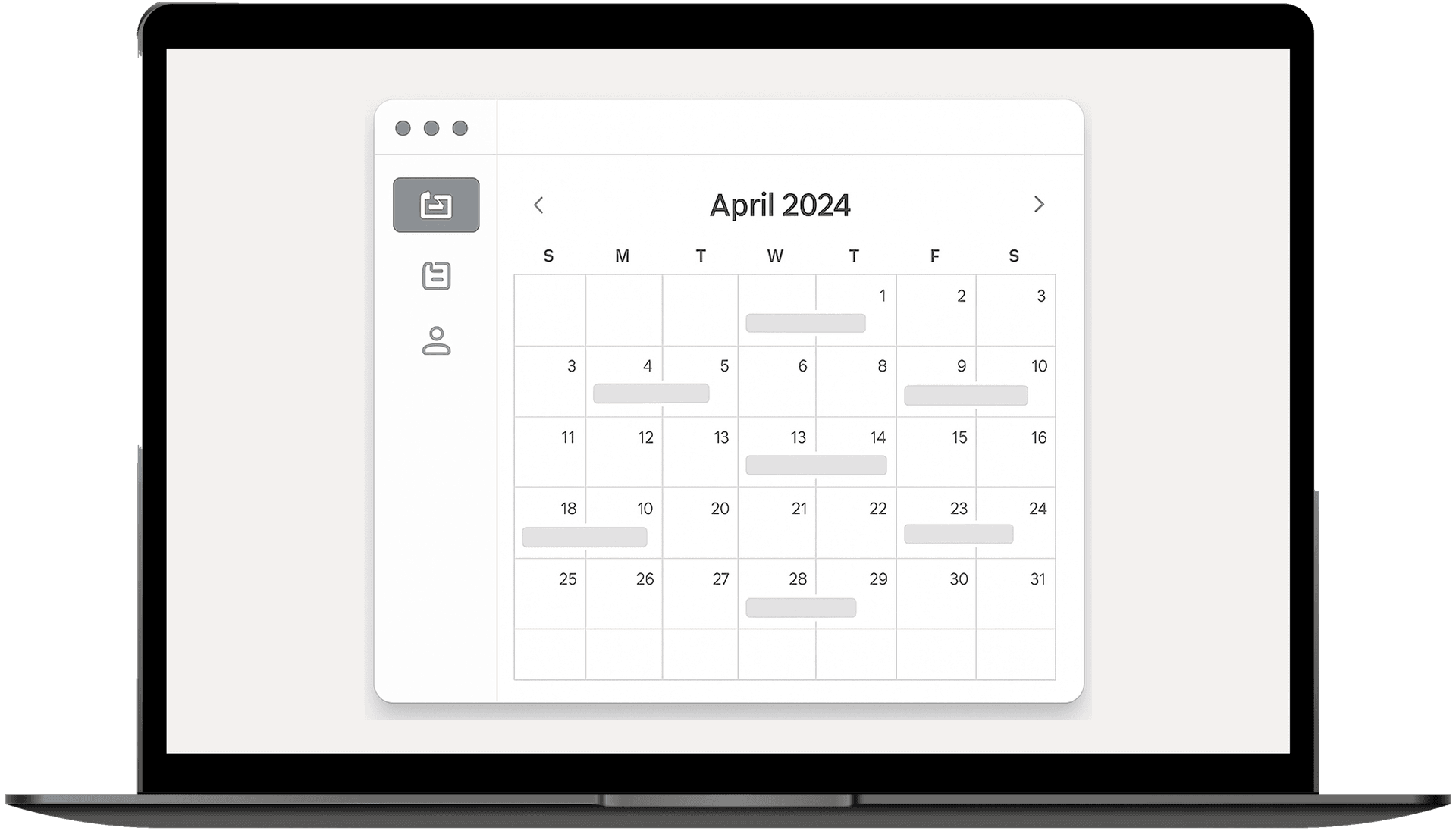 Calendar visualization of scheduled drafts