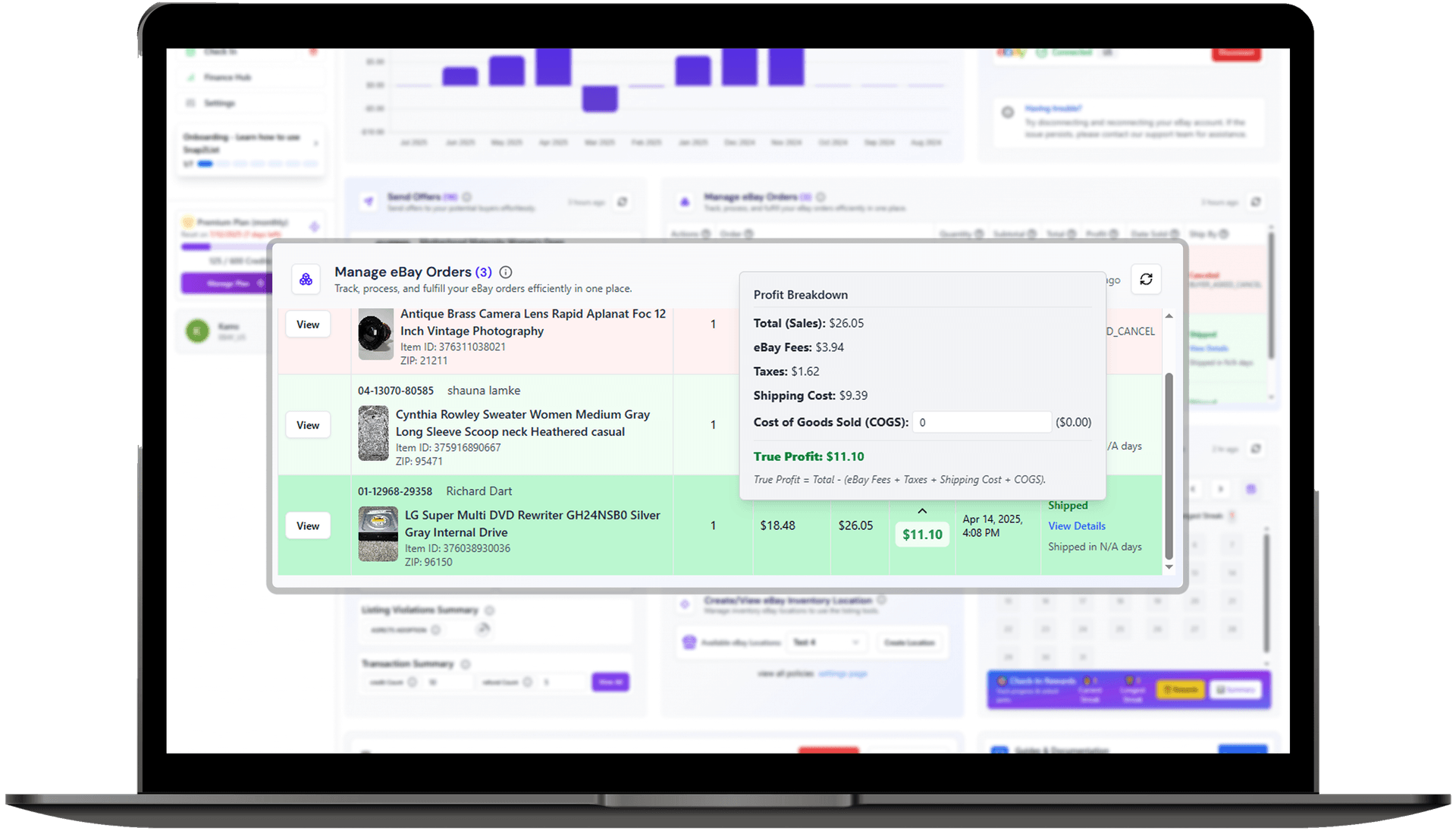Advanced profit calculation engine with multi-currency support